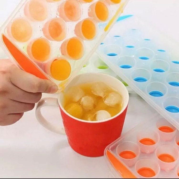 Silicone Pop Up Ice Cube Tray, Round Mini Ice Cube Trays Silicone Pop Up Ice Cube Tray, Round Mini Ice Cube Trays